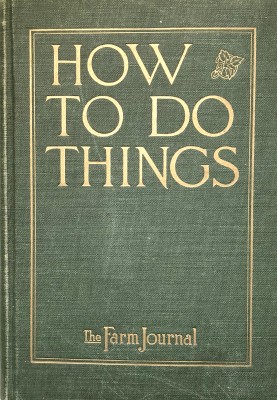 how to do things, 1919 book cover