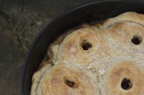 cast iron apple dumpling pie