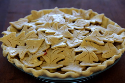 The Brookes' apple pie unbaked