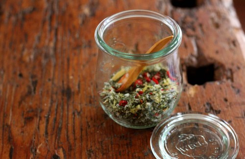 herb salt weck jar