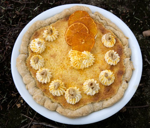 birthday orange cake pi