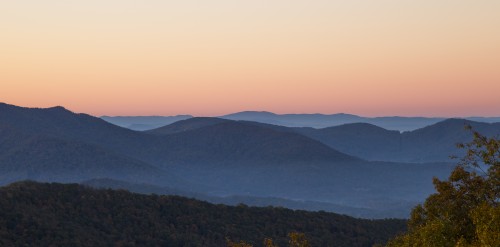 blue ridge sunrise