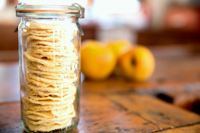 dried gold rush apples