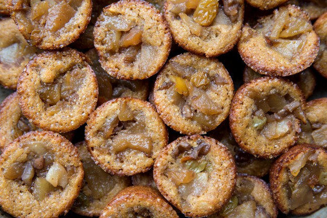 mini GF gingerbread apple pear mince muffins